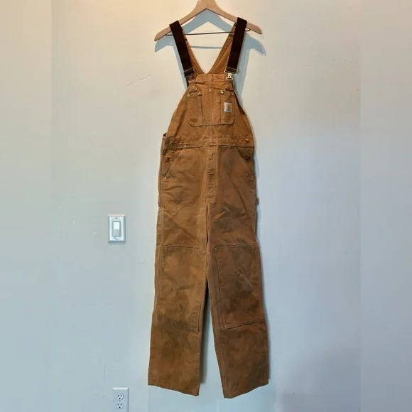 Carhartt Canvas Work Overalls - Men’s Large - Picture 3 of 9